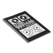 Carnet Producteur de musique DJ Old School Vinyl électro (Côté Droit)