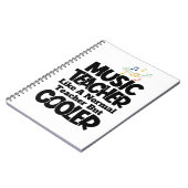 Carnet Prof de Musique Comme un Prof Normal Mais Plus Coo (Côté gauche)