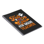 Carnet Prof enseignant de 4e année Halloween Fab-BOO-Lous (Côté Droit)