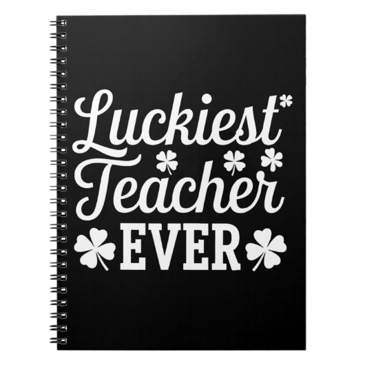 Carnet Prof le plus chanceux enseignant la Saint-Patrick (Devant)