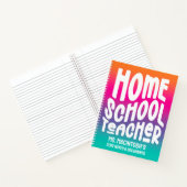 Carnet Professeur à domicile Dégradé Coloré (Intérieur)