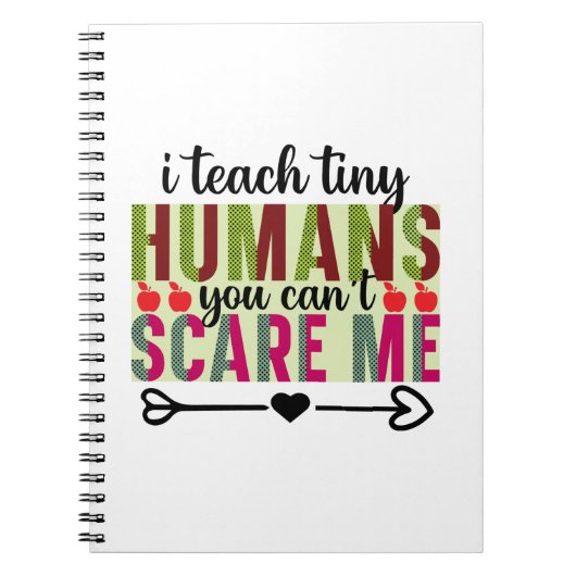 Carnet Professeur Art I Enseigner Minuscules Humains (Devant)