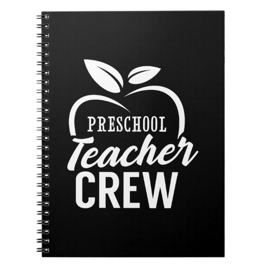 Carnet Professeur Cadeaux | Équipe d'enseignants préscola (Devant)