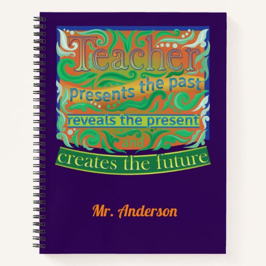 Carnet Professeur créer le futur / Appréciation de l'ense (Devant)