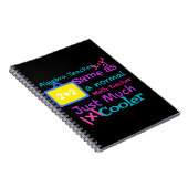 Carnet Professeur d'algèbre identique à un professeur de (Côté Droit)