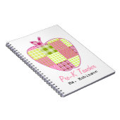 Carnet Professeur d'Apple Pre-K de plaid (Côté Droit)