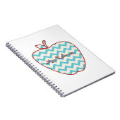 Carnet Professeur de Chevron Apple d'Aqua (Côté Droit)