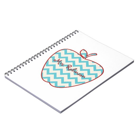 Carnet Professeur de Chevron Apple d'Aqua (Côté gauche)