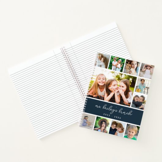 Carnet Professeur de collage photo de classe personnalisé (Intérieur)