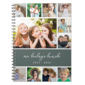 Carnet Professeur de collage photo de classe personnalisé (Devant)