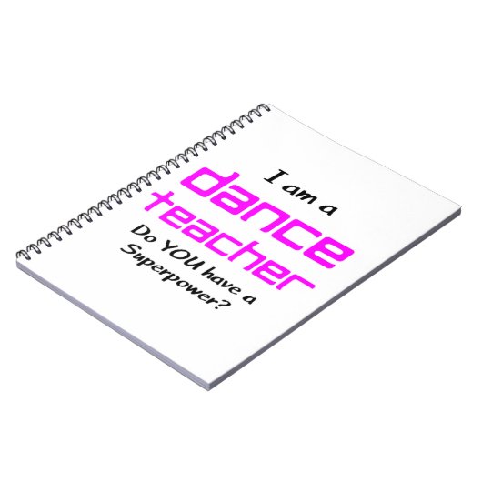 Carnet professeur de danse (Côté gauche)