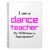 Carnet professeur de danse (Devant)