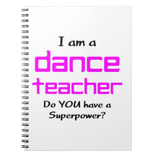 Carnet professeur de danse (Devant)