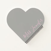 Carnet Professeur de danse de chaussures en ballet rose p (Dos)