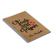 Carnet Professeur de devis inspiré (Côté Droit)