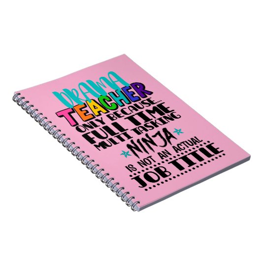 Carnet Professeur De Drame Seulement Parce Que Multi-Tâch (Côté Droit)