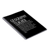 Carnet Professeur de géographie (Côté Droit)