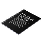 Carnet Professeur de géographie (Côté gauche)