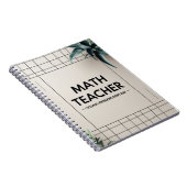 Carnet Professeur de mathématiques (Côté Droit)