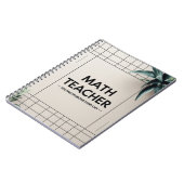Carnet Professeur de mathématiques (Côté gauche)