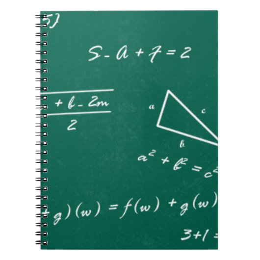 Carnet professeur de mathématiques algebra geek (Devant)