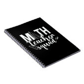 Carnet Professeur de mathématiques Équipe d'enseignants d (Côté Droit)