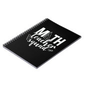 Carnet Professeur de mathématiques Équipe d'enseignants d (Côté gauche)