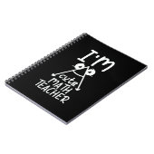 Carnet Professeur de mathématiques Je suis enseignant de  (Côté gauche)