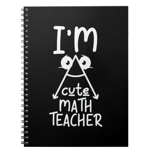 Carnet Professeur de mathématiques Je suis enseignant de  (Devant)