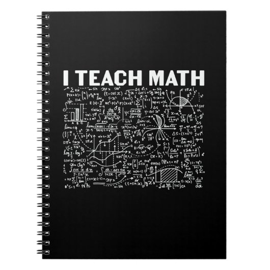 Carnet Professeur de mathématiques J'enseigne les mathéma (Devant)