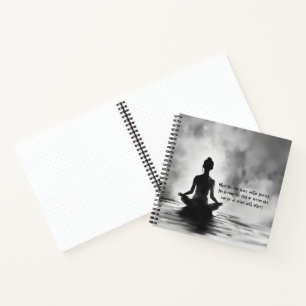 Carnet Professeur de méditation de yoga Pose du lotus Pei