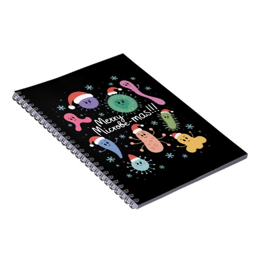 Carnet Professeur de microbiologie de Noël Microbe Scienc (Côté Droit)