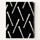 Carnet Professeur de musique à flûte à bec (Dos)