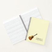 Carnet Professeur de musique de guitare acoustique (Intérieur)