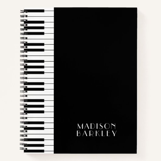 Carnet Professeur de musique de piano (Devant)