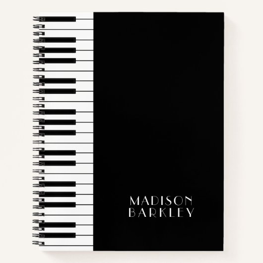 Carnet Professeur de musique de piano (Devant)