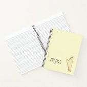 Carnet Professeur de musique musicale de Harp (Intérieur)