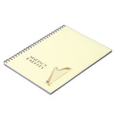 Carnet Professeur de musique musicale de Harp (Côté gauche)