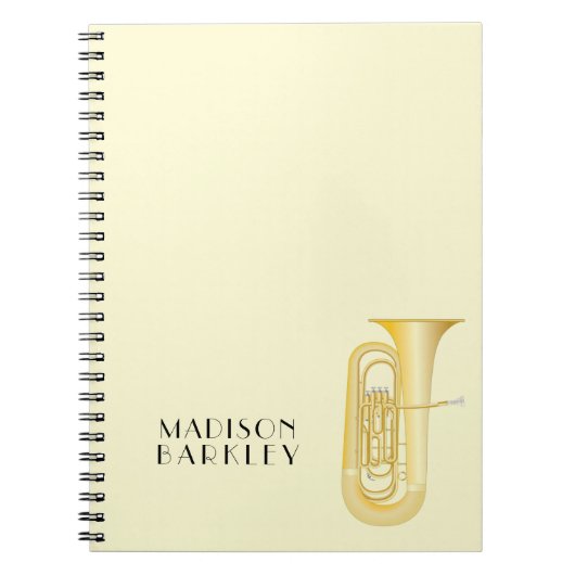 Carnet Professeur de musique Tuba (Devant)