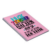 Carnet Professeur de musique uniquement parce que multi-t (Côté Droit)