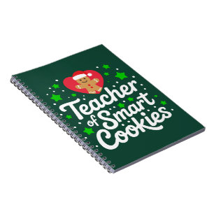 Carnet Professeur de Noël de cookies intelligents Vie d'e
