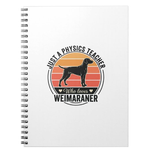 Carnet Professeur de physique aime conception de chien We (Devant)