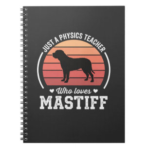 Carnet Professeur de physique Mastiff amateur de chiens