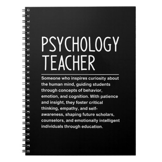 Carnet Professeur de psychologie (Devant)