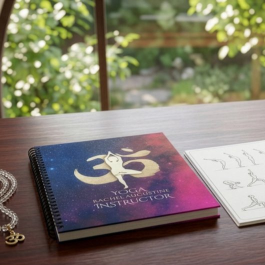 Carnet Professeur de studio de yoga Pose de méditation Sy