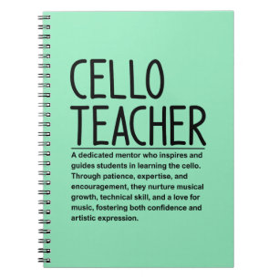 Carnet Professeur de violoncelle