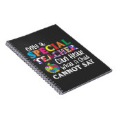 Carnet Professeur d'enseignement spécial pour enfants (Côté Droit)