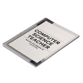 Carnet Professeur d'informatique (Côté gauche)