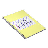 Carnet Professeur drôle Notebook d'université (Côté Droit)