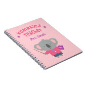 Carnet Professeur d'une manière amusante mignon d'ours de (Côté Droit)